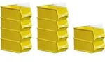 SparSet 10x Gelbe Sichtlagerbox 4.0 mit Abdeckung | HxBxT 15x20x35cm | 7,2...