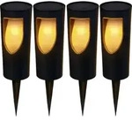 Set Mit 4 Solarbetriebenen Bodenleuchten GRILLY h34cm