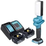 Makita DML 816 SMX Akku Arbeitsleuchte 18 V 500 lm LED + 2x Akku 4,0 Ah +...