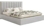 Selsey Togents - Polsterbett 160x200 mit Veloursbezug und Bettkasten, Hellgrau -