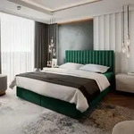 Masseno Boxspringbett BRESEL 180x200 cm Komplett-Set mit Bonell Matratze und Topper,