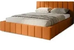 Polsterbett Menos 140x200 cm, Bett mit Kopfteil, Doppelbett mit Bettkasten und