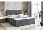 ALTDECOR Boxspringbett mit Matratze und Lattenrost - BERO - 180x200 cm -...
