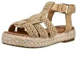 TOMS Espadrille Sandalen Textil mit geflochtenen Riemen, verstellbarem...