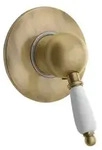 Sapho KIRK&Eacute; WHITE Unterputz-Duscharmatur, 1 Weg, Wei&szlig; Hebel, Bronze -...