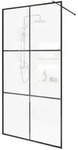 HOME DELUXE - Duschabtrennung - BAKI - Breite: 110 cm, Schwarzer Rahmen,...