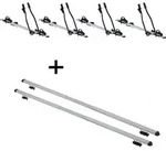 4x Fahrradtr&auml;ger SAGITTAR + Dachtr&auml;ger RAPID kompatibel mit f&uuml;r Mitsubishi...