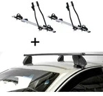 2x Fahrradtr&auml;ger SAGITTAR + Dachtr&auml;ger K1 MEDIUM kompatibel mit f&uuml;r Fiat...