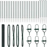 vidaXL Schwei&szlig;drahtzaun mit Spikes 50 x 1,2 m (B x H) - Gr&uuml;n