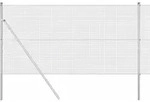 vidaXL Ground Fix Geschwei&szlig;ter Drahtzaun 25 x 1,2 m (B x H) - Silber