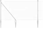 vidaXL Schwei&szlig;drahtzaun mit Spikes 10 x 1,4 m (B x H) - Silber