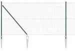 vidaXL Schwei&szlig;drahtzaun mit Spikes 10 x 1,4 m (B x H) - Gr&uuml;n