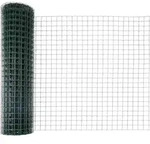 vidaXL Geschwei&szlig;ter Drahtzaun 10 x 1 m (B x H) PVC-beschichteter Stahl - Gr&uuml;n
