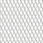 vidaXL Gittermatte Streckmetall Edelstahl 50&times;50 cm 20&times;10&times;2 mm - Silber