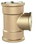 Riegler T-Reduzierst&uuml;ck, 3xIG, 2xG1i, Abgang G1/2, Druck 16 bar, MS blank