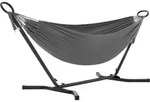 SONGMICS H&auml;ngematte mit Gestell, 210 x 150 cm, auf 5 H&ouml;hen verstellbar -