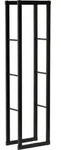 Minimalistischer Brennholzhalter, mattschwarz, pulverbeschichteter Stahl, 40 x...