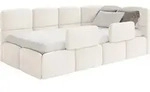 Selsey Cloudy &ndash; Kinderbett 120x200, Kopfteil rechts, Matratze & Bettkasten,...