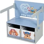 roba Klappbare Sitzbank Paw Patrol + 2 wendbare Aufbewahrungsboxen - Umbaubar...