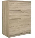 Topeshop 2D2S SONOMA Kommode - Braun