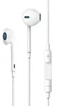 Kabelgebundene Kopfh&ouml;rer mit 3,5mm Miniklinke In-Ear Kopfh&ouml;rer in Wei&szlig; 1,20m -