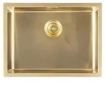Sapho ZENITH Edelstahl-sp&uuml;le 60x45cm, Gold matt