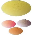 RGB LED Deckenleuchte, Glas, gelb, D 39,5 cm