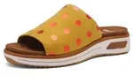 Damen Pantolette Limone 36 - Ocker - 36