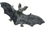 Pl&uuml;sch Mega Fledermaus mit Band - Schwarz