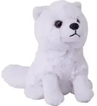 Wild Republic Plusch Polarfuchs - Pluschtier - weis - 13cm - sitzend