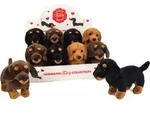 Teddy Hermann Hund Dackel 21 cm schwarz Pl&uuml;schhund - Schwarz