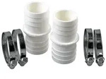 2 Stk. Schlauchverbinder &Oslash; 38/38mm + 4 Edelstahlschellen