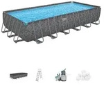 Bestway APX 365 Rechteckiges, abnehmbares, r&ouml;hrenf&ouml;rmiges Becken 732 x 366 x...