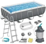 Rahmen-Gartenpool 404 x 201 x 100 cm 10 in 1 56442 Bestway