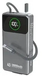 Dudao K31 Pro Powerbank 20000 mAh 45W mit integriertem USB-C Kabel Grau - Grau