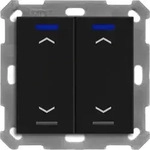 MDT BE-TAL55T206.A1 KNX Taster Light 55 2f RGBW Temperatursensor sw matt Jalous.