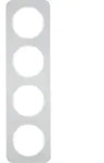 Berker 10142174, Aluminium, Aluminium, Schraubenlos, Berker, Gl&auml;nzend, R.1