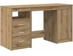 vidaXL Schreibtisch mit Schrank Artisan Oak Engineered Wood - Braun