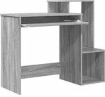 vidaXL Schreibtisch Graues Sonoma 106 x 41 x 88.5 cm Holzwerkstoff - Grau