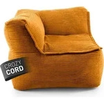 LUMALAND Modulares Eckteil links aus der Cord-Reihe, 81x81x70 cm - Bezug soft &