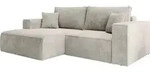 Selsey Farese Mini &ndash; Ecksofa mit Cordbezug, Schlaffunktion und Stauraum,...