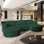 Masseno Ecksofa VEZZO P mit Schlaffunktion U-Form, Sofa mit Bettkasten,