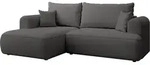 Selsey Ovo Mini - Eckschlafsofa linksseitig mit Stauraum, Easy-Clean-Chenille-Bezug,