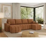 MKS MEBLE Sofa mit Schlaffunktion - Ecksofa mit Schlaffunktion und Bettkasten - Sofa