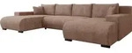 MIRJAN24 Ecksofa Nojan, Wohnzimmer Eckcouch mit Bettkasten und Schlaffunktion,...