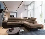 Masseno Ecksofa SELVA R-S mit Schlaffunktion L-Form, Sofa mit Bettkasten,