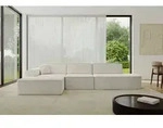 ALTDECOR Ecksofa in L-Form IREA-L2-v3 327x165x77 cm Cremewei&szlig; Corner Sofa Eckcouch