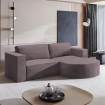 Masseno Ecksofa SORELA M R-S mit Schlaffunktion L-Form, Sofa mit Bettkasten,