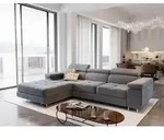 Masseno Ecksofa ELMA L-S mit Schlaffunktion L-Form, Sofa mit Bettkasten,