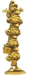 Collectoys Limitierte Auflage Schl&uuml;mpfe Gold Die Figur Der Harzs&auml;ule 50 Cm One Size